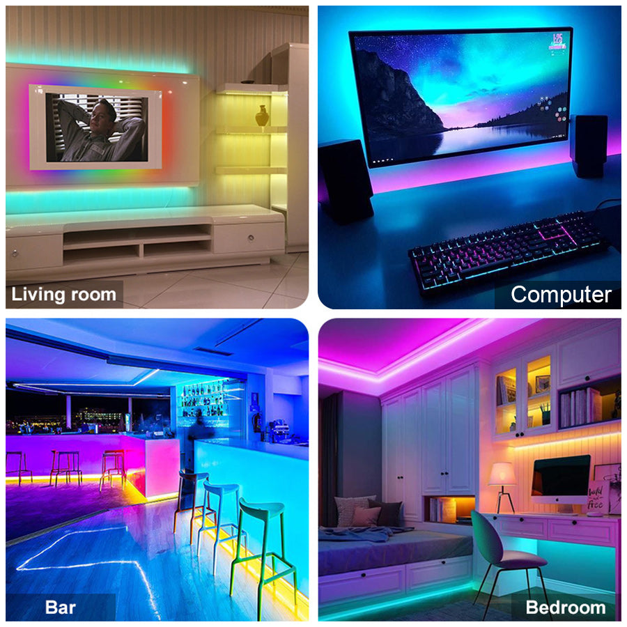 Led Strip Lights RGB Waterproof Wifi Phone Control Led Flexible Ribbon Tape