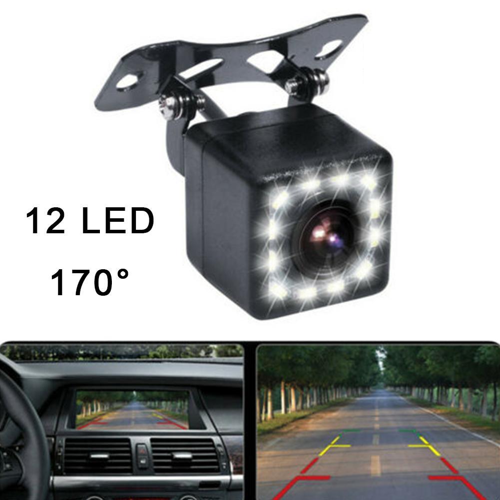 170 Degree Car Rear View Camera 4 LED Night Vision Reversing Auto Parking Monitor CCD Waterproof HD Video