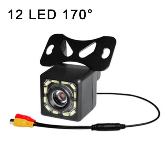 170 Degree Car Rear View Camera 4 LED Night Vision Reversing Auto Parking Monitor CCD Waterproof HD Video