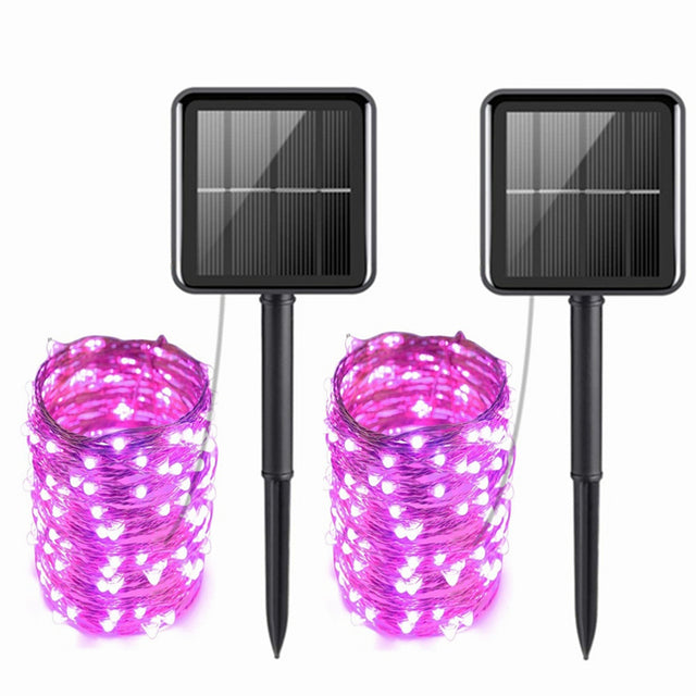 Outdoor Solar String Lights 1/2 Pack Waterproof Solar Powered Fairy Lights