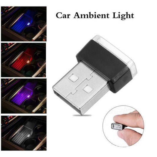 Mini USB LED Car Ambient Light Auto Interior Decorative Atmosphere Lamp