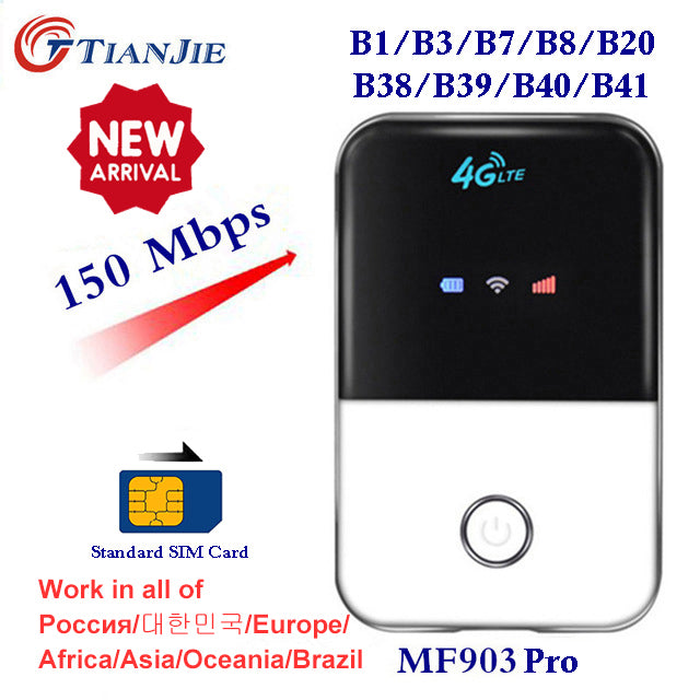 4G Lte Pocket Wifi Router Car Mobile Hotspot Wireless Broadband