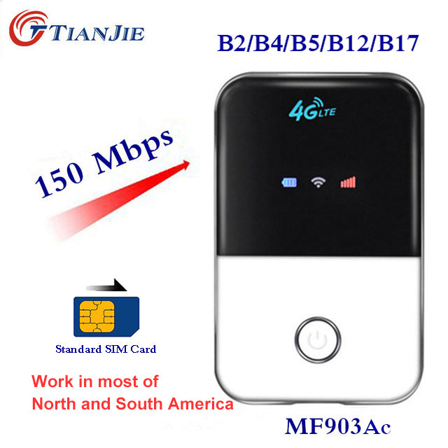 4G Lte Pocket Wifi Router Car Mobile Hotspot Wireless Broadband