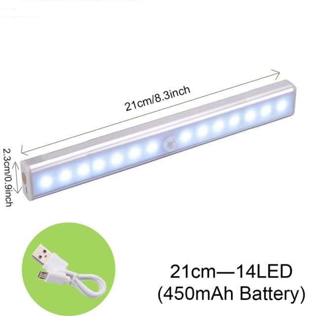 USB Rechargeable Motion Sensor Light Wall