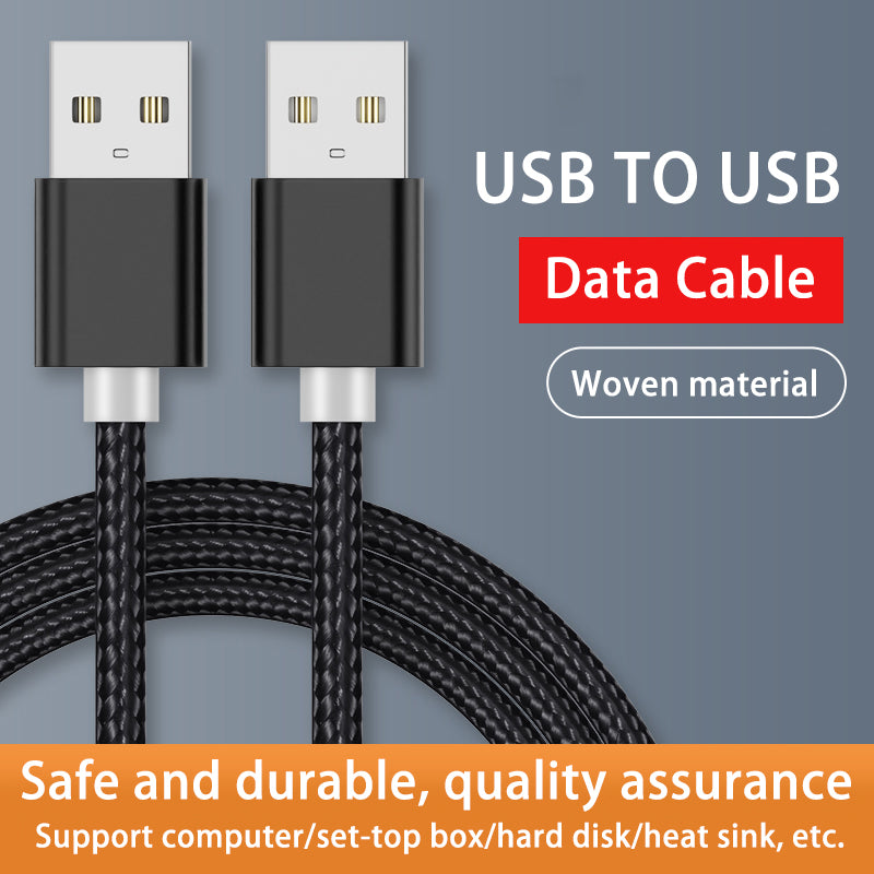 Kebiss Weave USB to USB Extension Cable Type A Male to Male USB Extender for Radiator