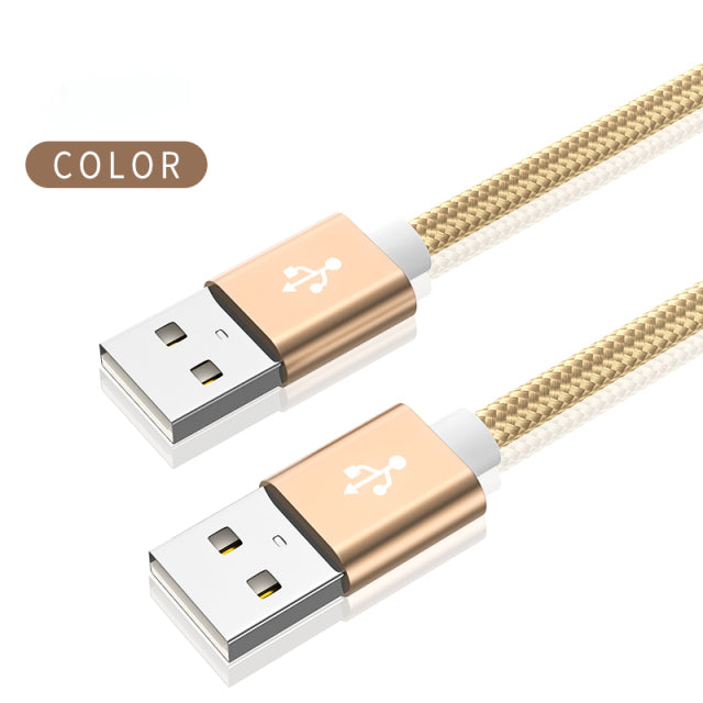 Kebiss Weave USB to USB Extension Cable Type A Male to Male USB Extender for Radiator