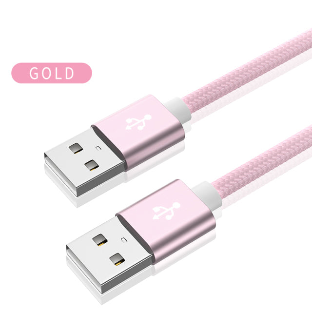 Kebiss Weave USB to USB Extension Cable Type A Male to Male USB Extender for Radiator