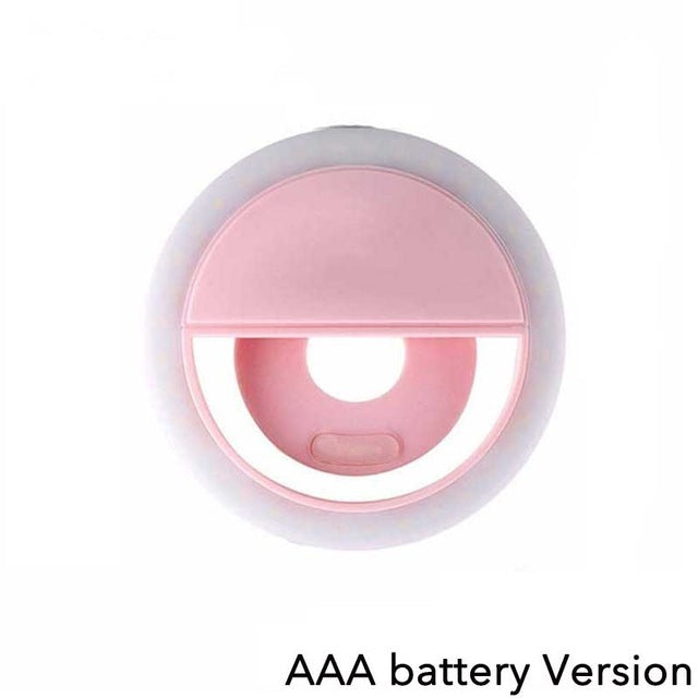 Mobile Phone Selfie Ring Lens 3-level Brightness Portable  For Smartphone Light