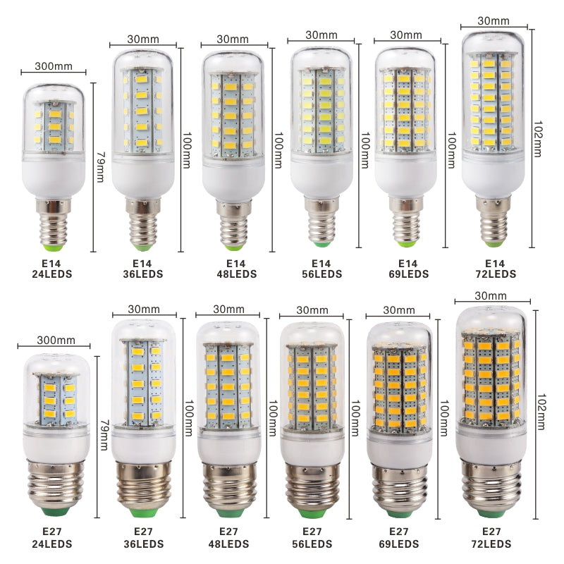 LED Corn Bulb LEDs SMD 220V Lampada LED Lamp Chandelier Candle LED Light