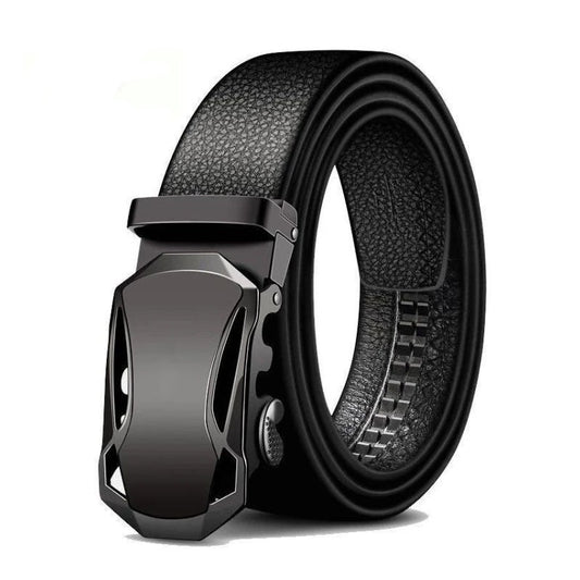 Men Belts Metal Automatic Buckle Leather Belts for Men