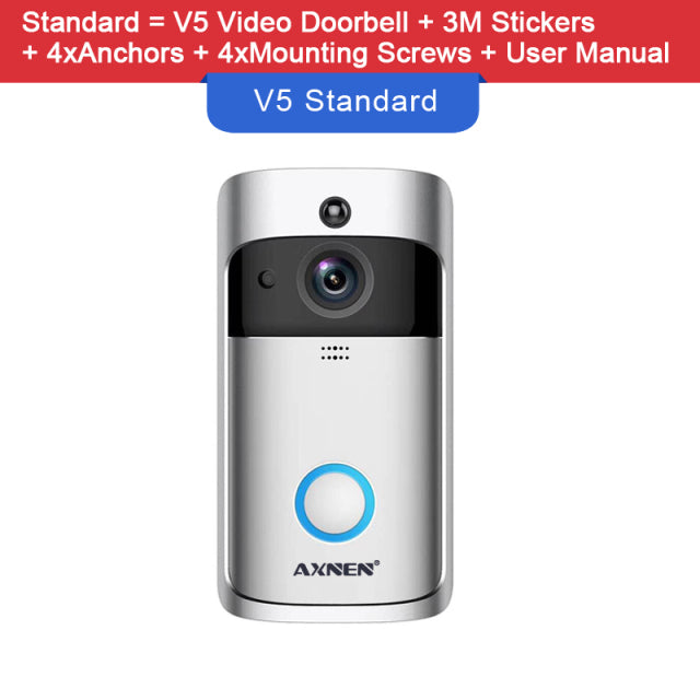 V5 Video Doorbell Smart Wireless WiFi Security Door Bell