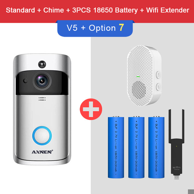 V5 Video Doorbell Smart Wireless WiFi Security Door Bell