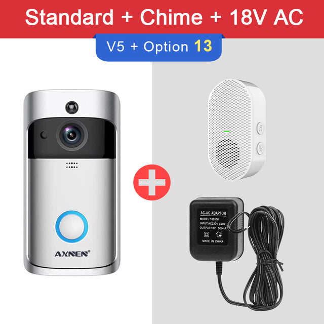 V5 Video Doorbell Smart Wireless WiFi Security Door Bell