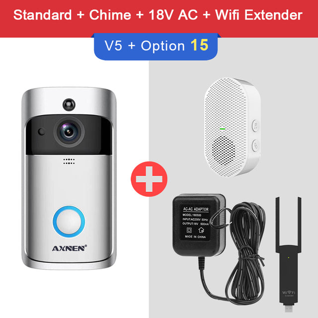 V5 Video Doorbell Smart Wireless WiFi Security Door Bell