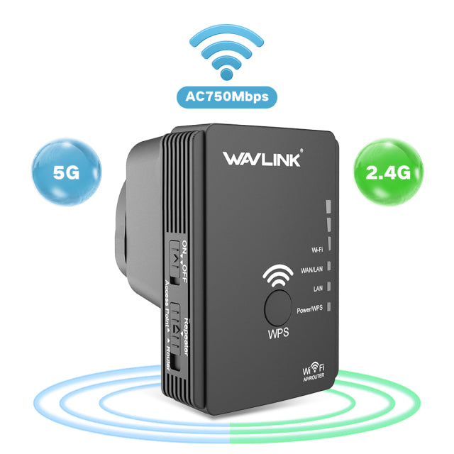 Wireless WiFi Repeater WiFi Extender/Router Boost WiFi Coverage Easy Installation