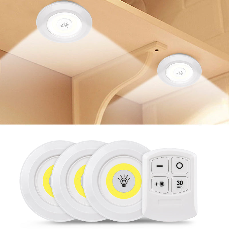 LED Light Under Cabinet Light Night Light Wireless Remote Control Wardrobe Lamp