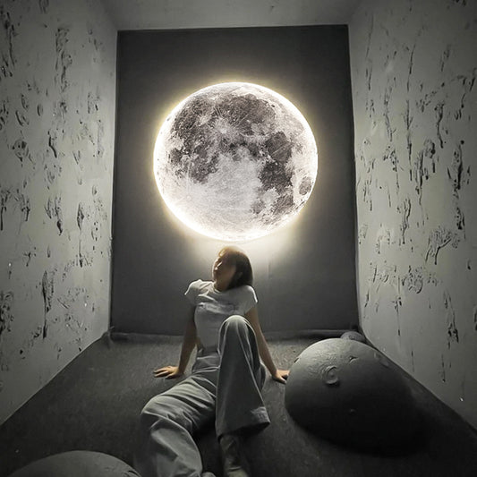 Modern LED Wall Lamp Moon Indoor Lighting For Bedroom Living Hall Room