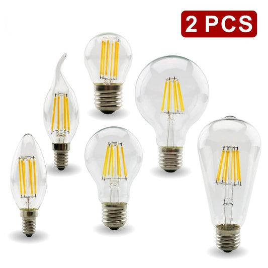 Retro Edison LED Filament Bulb Lamp Light Bulb Glass Bulb Vintage Candle Light