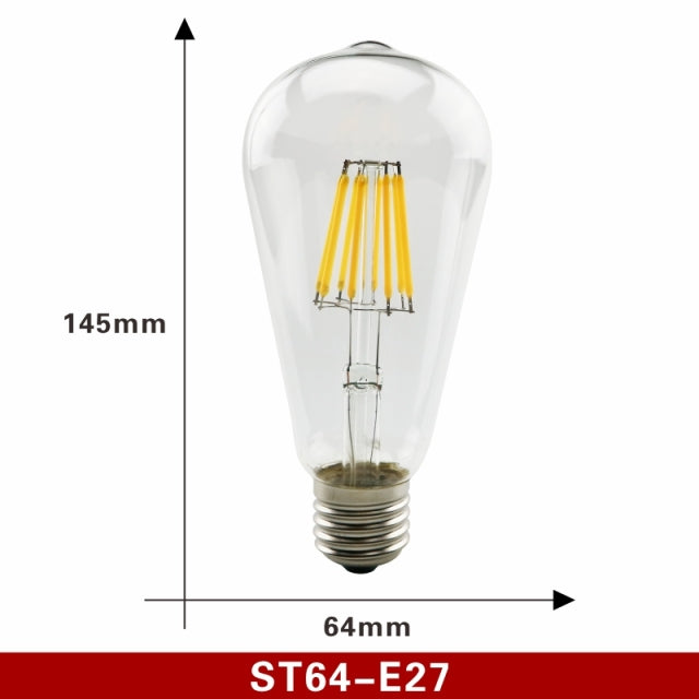 Retro Edison LED Filament Bulb Lamp Light Bulb Glass Bulb Vintage Candle Light