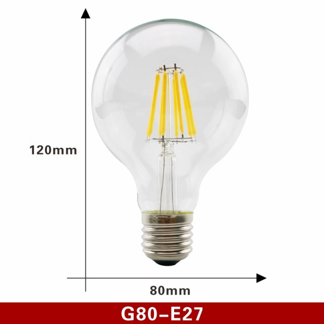 Retro Edison LED Filament Bulb Lamp Light Bulb Glass Bulb Vintage Candle Light