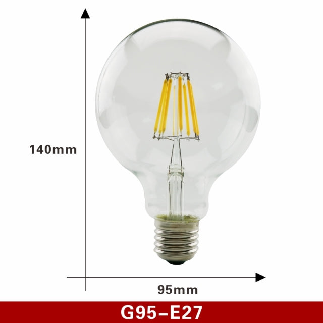 Retro Edison LED Filament Bulb Lamp Light Bulb Glass Bulb Vintage Candle Light