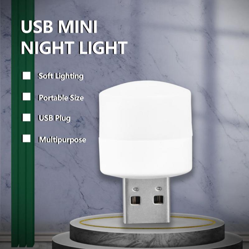 USB Plug Lamp Computer Mobile Power Charging USB Small Book Lamps