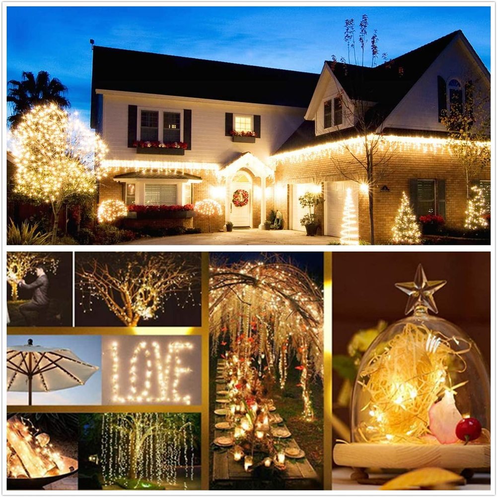 LED Solar Light Outdoor Lamp String Lights For Holiday Christmas Party Waterproof Fairy Lights