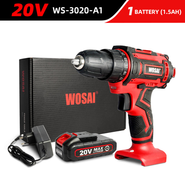 12V 16V 20V Cordless Drill Electric Screwdriver Mini Wireless Power Driver DC Lithium-Ion Battery