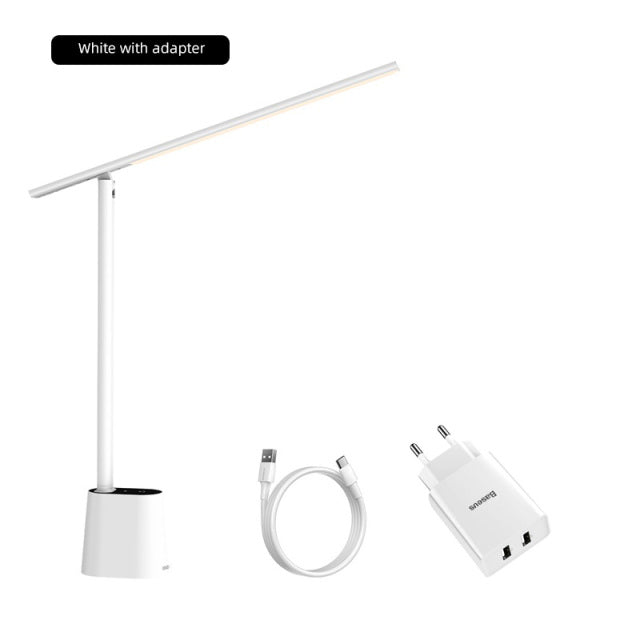 LED Desk Lamp Smart Adaptive Brightness Eye Protect Study Office Foldable Table Lamp