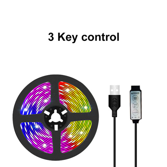 USB LED Strip Light  Bluetooth RGB DC 5V RGB Lights Flexible USB LED Lamp