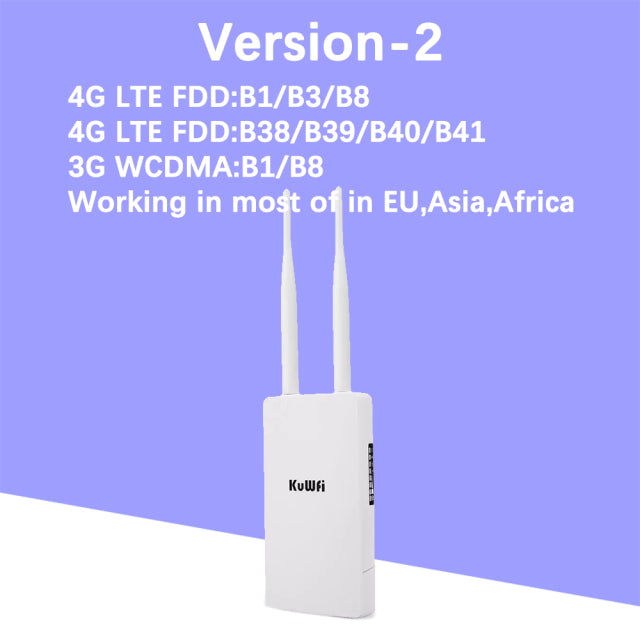 Waterproof Outdoor 4G Router SIM Card WiFi Router Modem for IP Camera/Outside