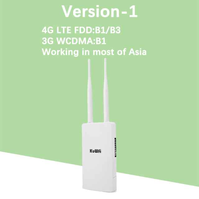 Waterproof Outdoor 4G Router SIM Card WiFi Router Modem for IP Camera/Outside