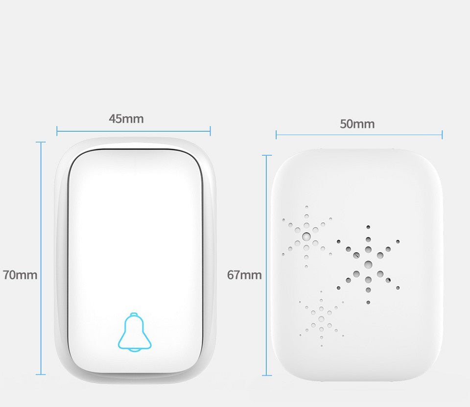 Self Powered Waterproof Wireless Doorbell Smart Home