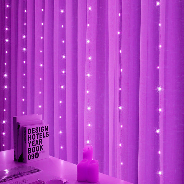 LED Curtain USB String Lights Fairy Festoon Remote Control