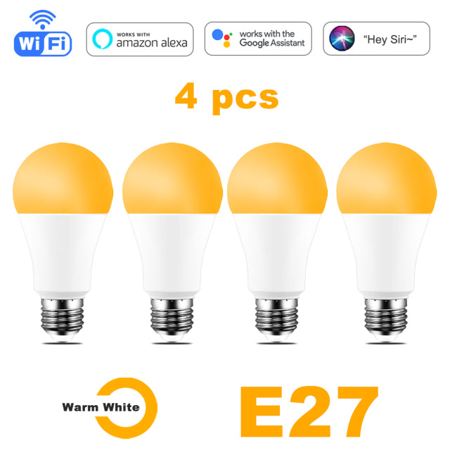 LED Lamp Smart Bulb WiFi Light Alexa Yandex Alice Google Home Assistant Siri Voice Control