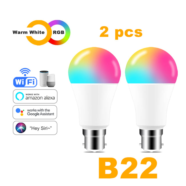 LED Lamp Smart Bulb WiFi Light Alexa Yandex Alice Google Home Assistant Siri Voice Control