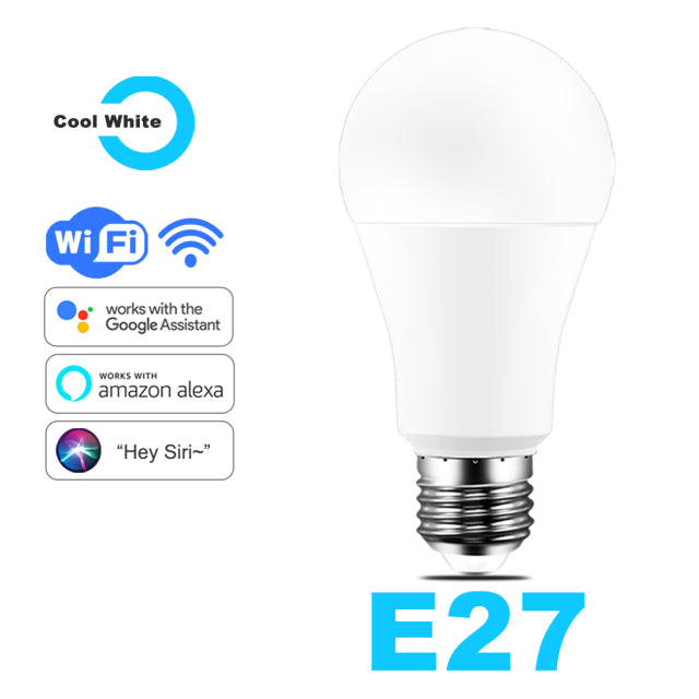 LED Lamp Smart Bulb WiFi Light Alexa Yandex Alice Google Home Assistant Siri Voice Control