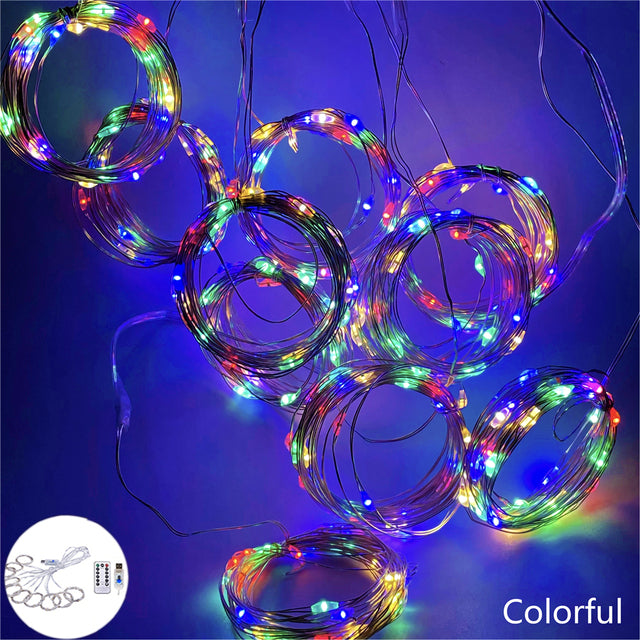 USB Garland Curtain New Year Ramadan Decoration Festoon Led Light