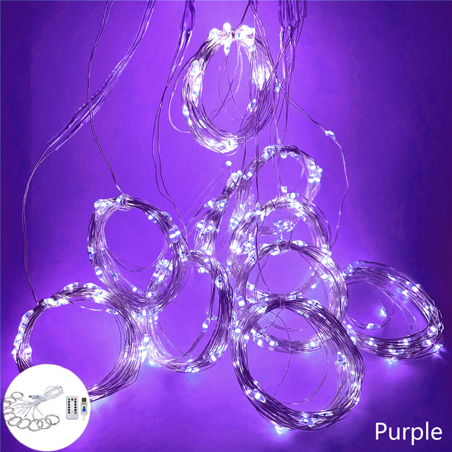 USB Garland Curtain New Year Ramadan Decoration Festoon Led Light