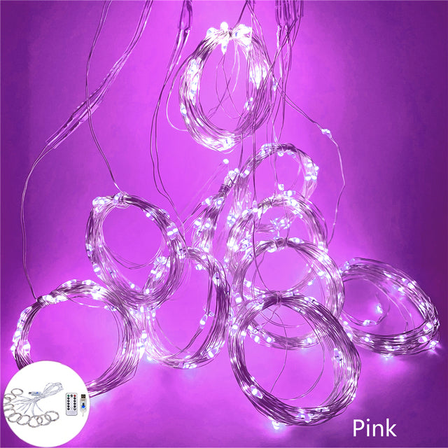 USB Garland Curtain New Year Ramadan Decoration Festoon Led Light