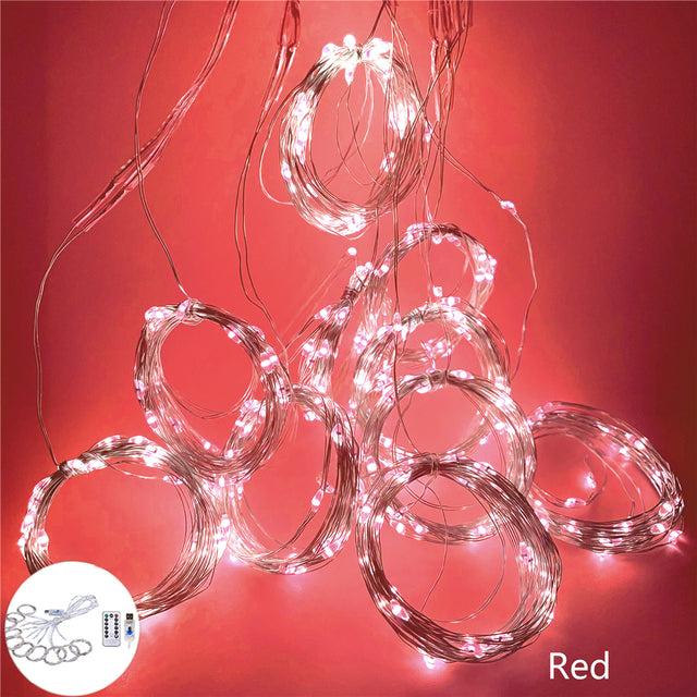 USB Garland Curtain New Year Ramadan Decoration Festoon Led Light