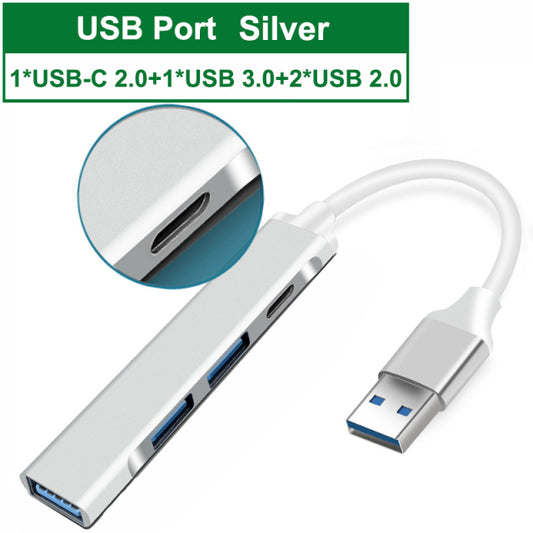 USB C HUB 3.0 3.1 Type C 4 Port Multi Splitter Adapter OTG Accessories