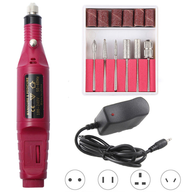 Professional Electric Nail Drill Machine Manicure Machine Pedicure Drill