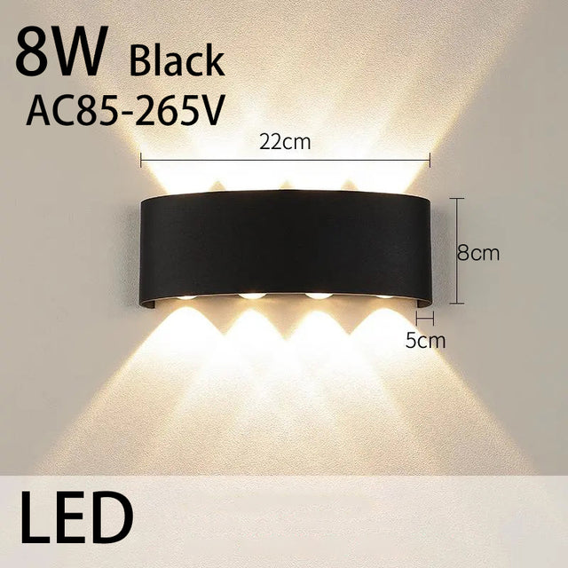 Led Wall Lamp Waterproof Indoor Outdoor Lighting For Home Wall Decor Light