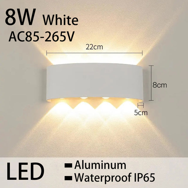 Led Wall Lamp Waterproof Indoor Outdoor Lighting For Home Wall Decor Light