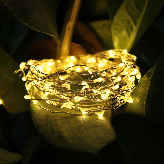 Solar LED Light Outdoor Garden Waterproof Fairy Garland String Lights