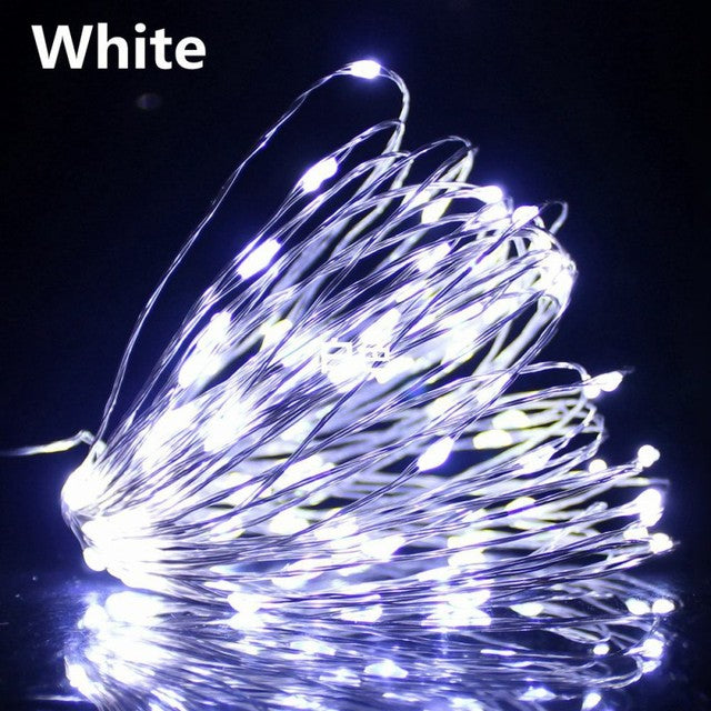 LED Fairy Lights Copper Wire Garland String Lights Christmas Decoration Lamp