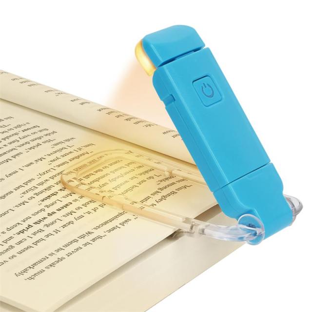 LED USB Rechargeable Book Reading Light Clip Book Light Portable