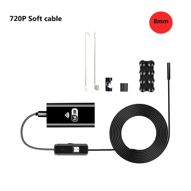 Endoscope Camera 3.9mm/8mm Wireless Endoscope 2.0 MP HD Borescope