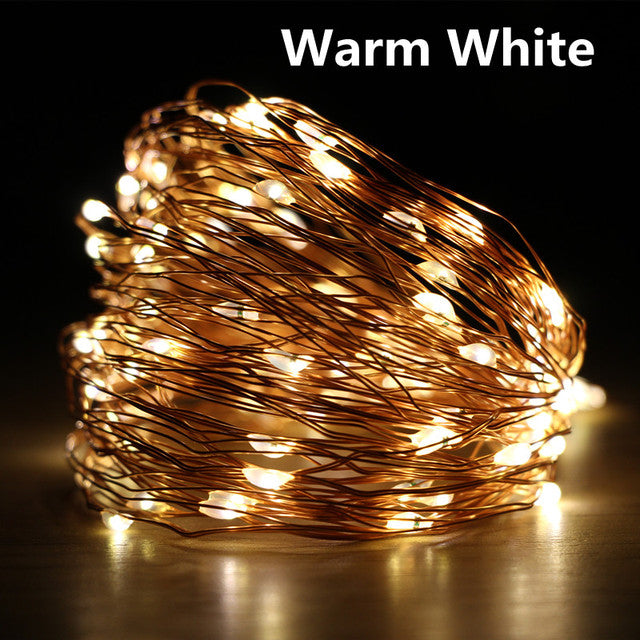 LED String Lights Battery/USB Christmas Lights Outdoor Waterproof Fairy Light